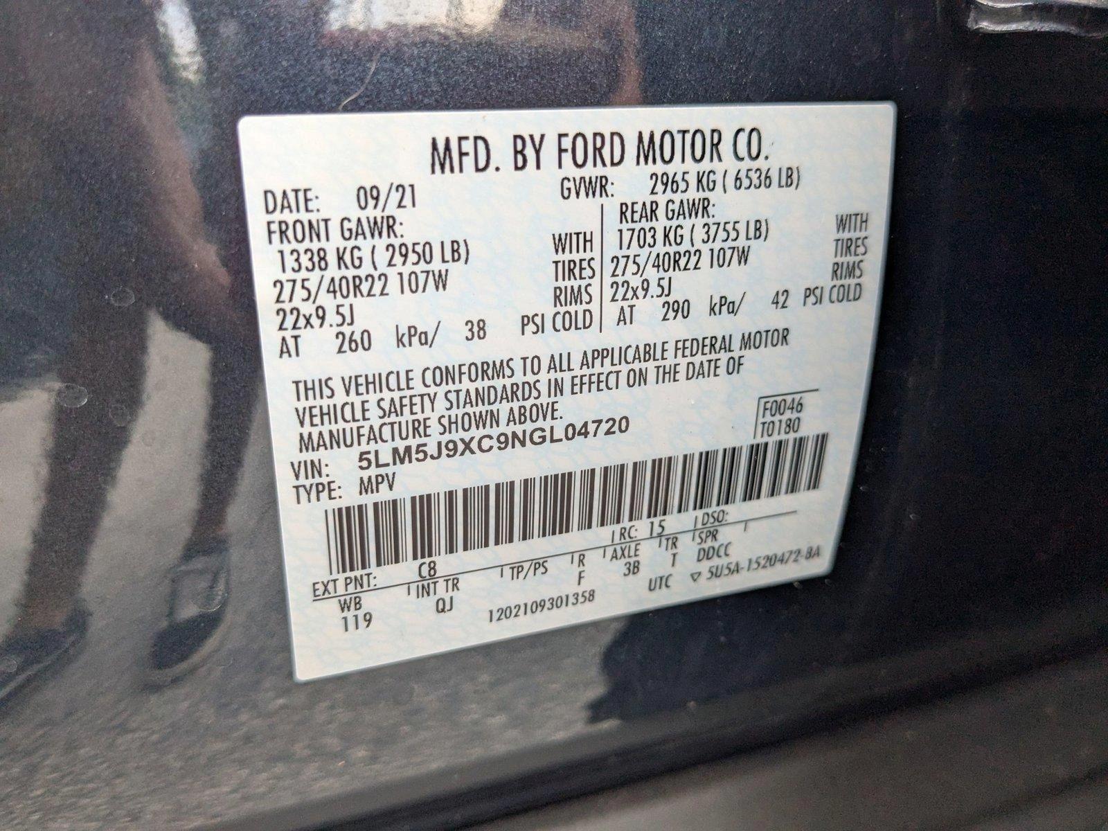 2022 Lincoln Aviator Vehicle Photo in Pompano Beach, FL 33064