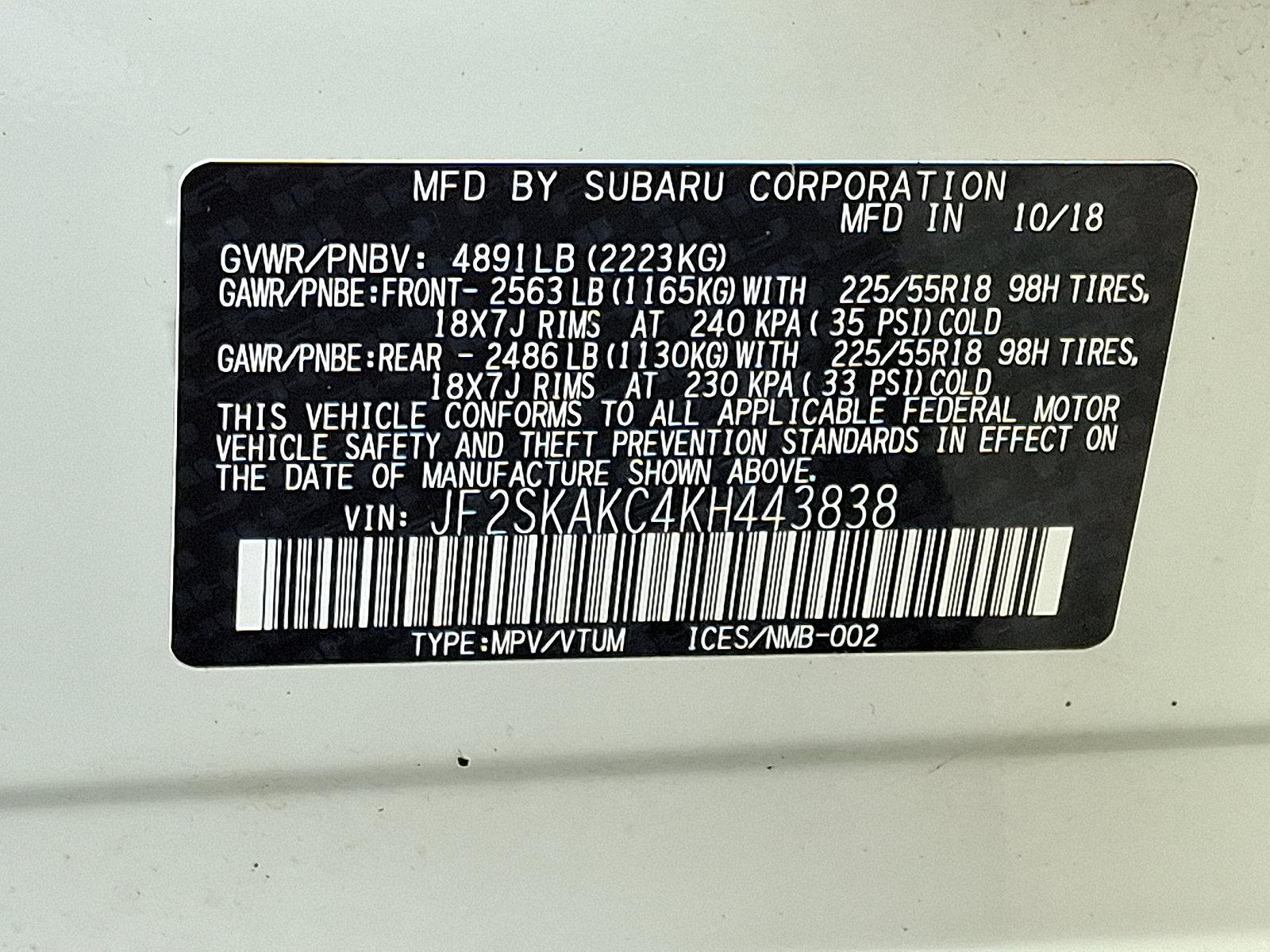 2019 Subaru Forester Vehicle Photo in Easton, PA 18045