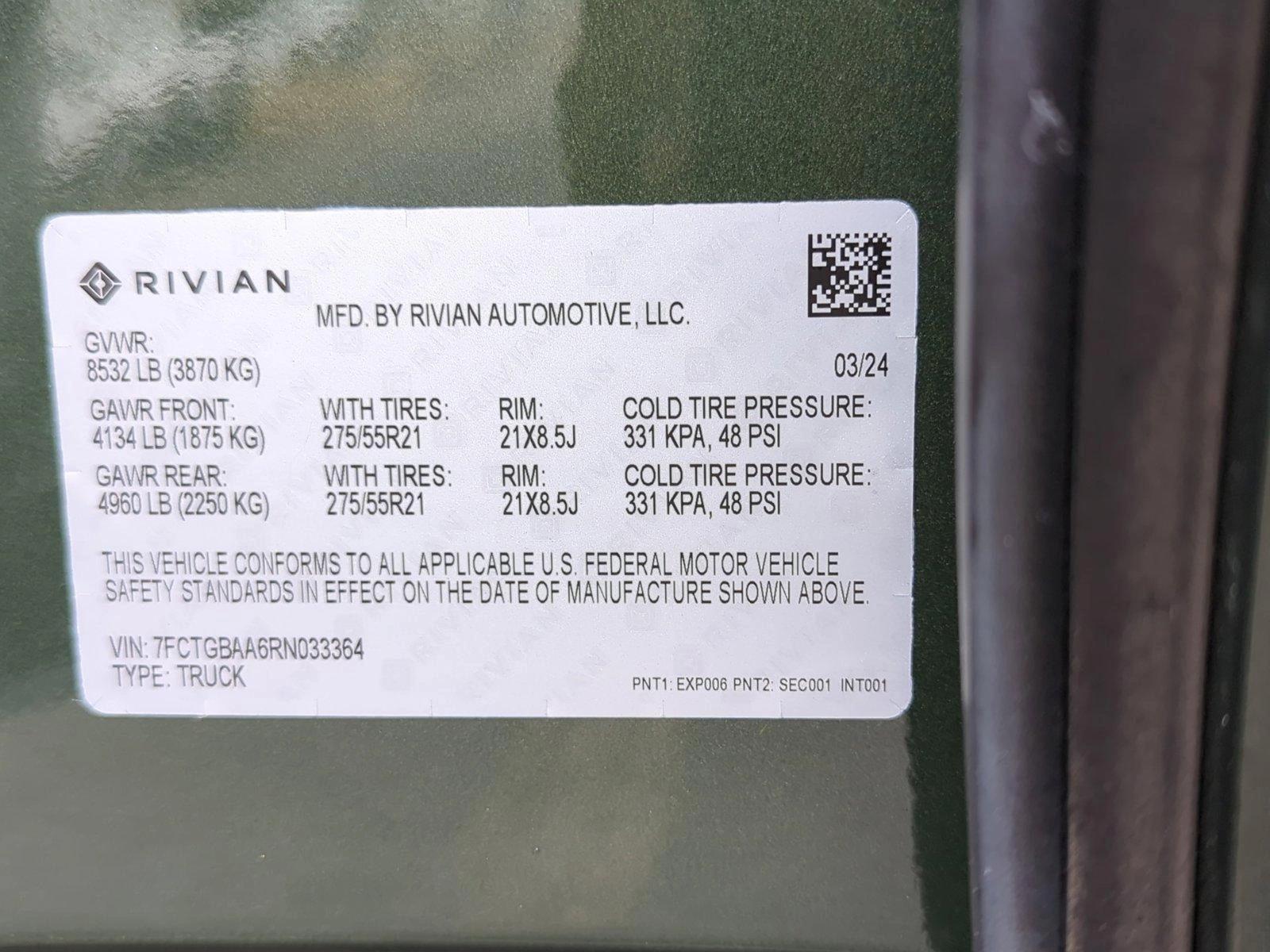 2024 Rivian R1T Vehicle Photo in Memphis, TN 38115