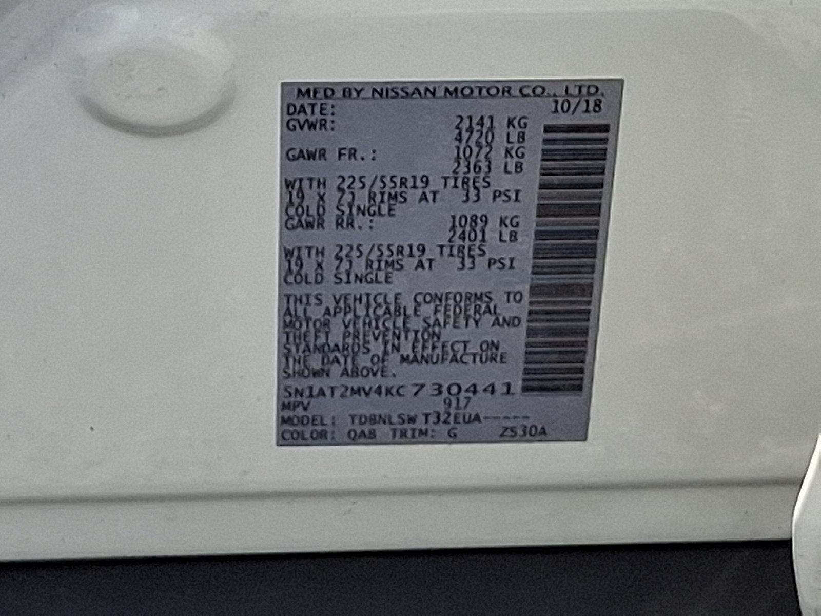 2019 Nissan Rogue Vehicle Photo in Harrisburg, PA 17111