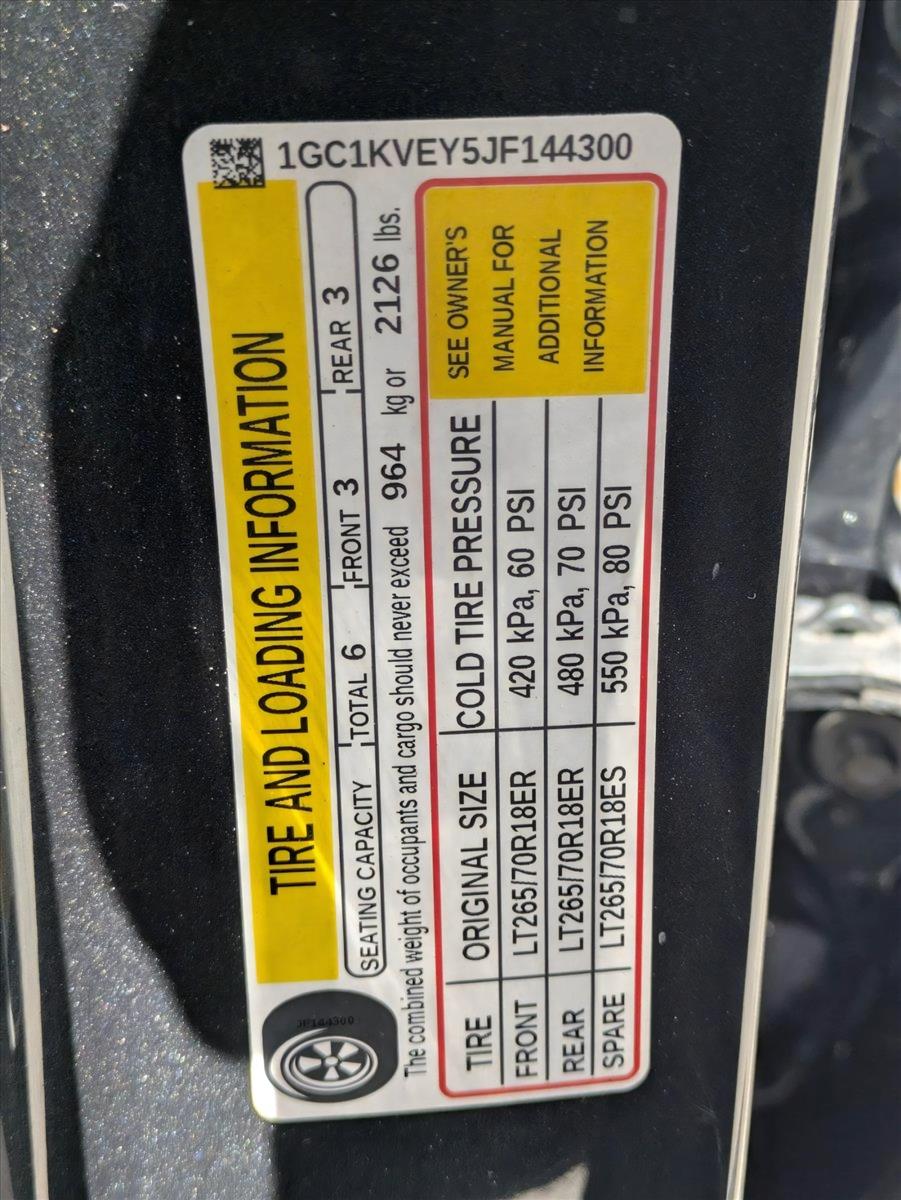 2018 Chevrolet Silverado 2500 HD Vehicle Photo in GREENACRES, FL 33463-3207
