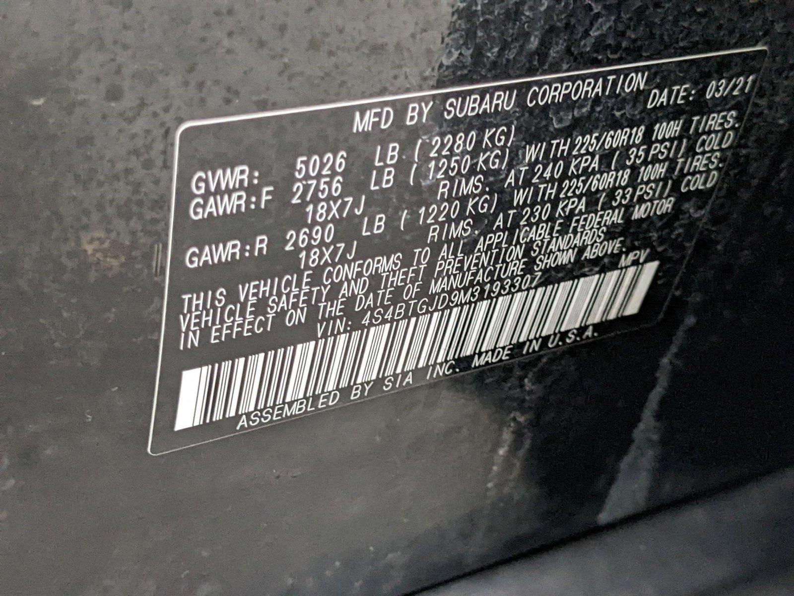 2021 Subaru Outback Vehicle Photo in SPOKANE, WA 99212-2978