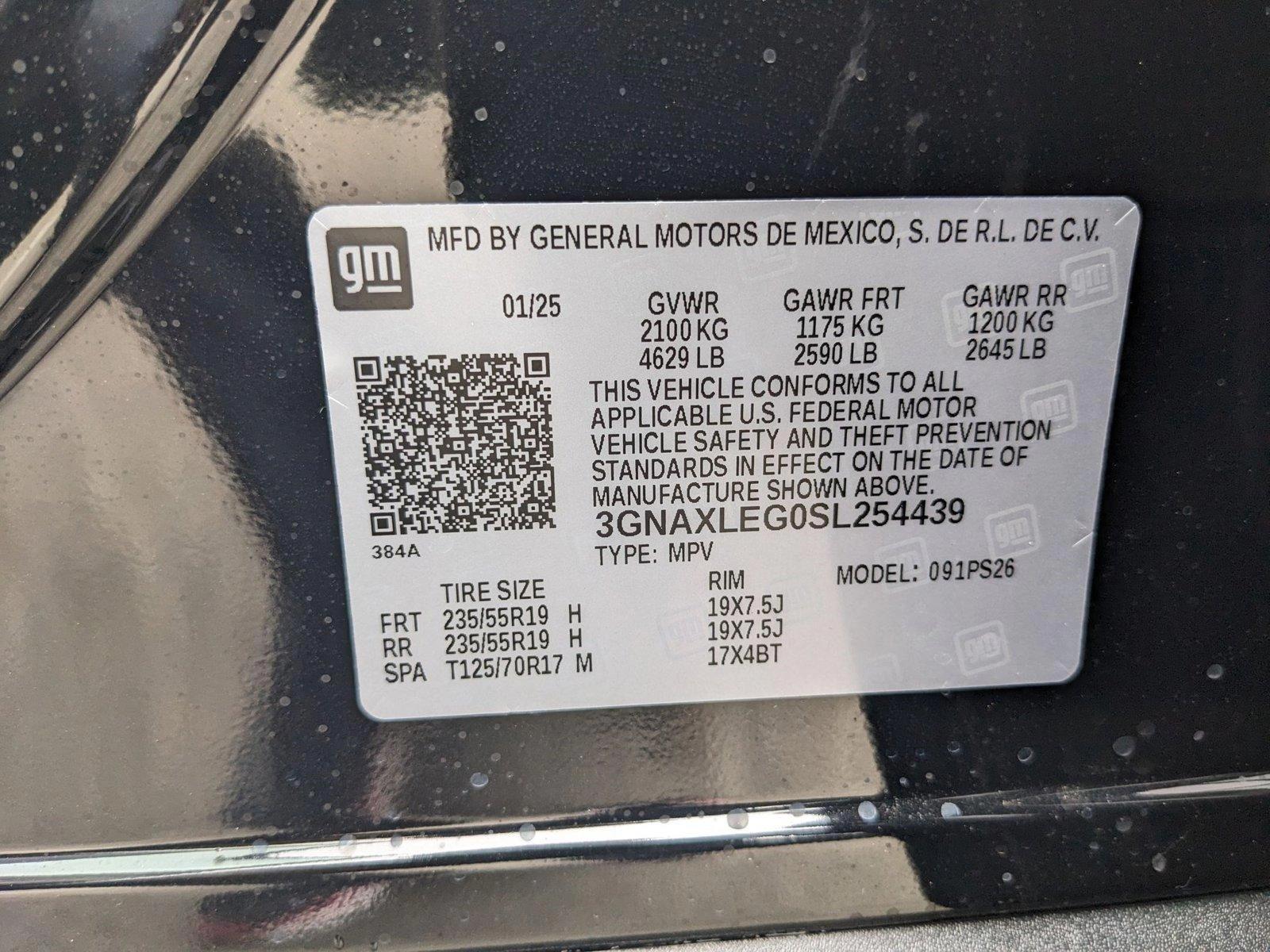 2025 Chevrolet Equinox Vehicle Photo in HOUSTON, TX 77034-5009