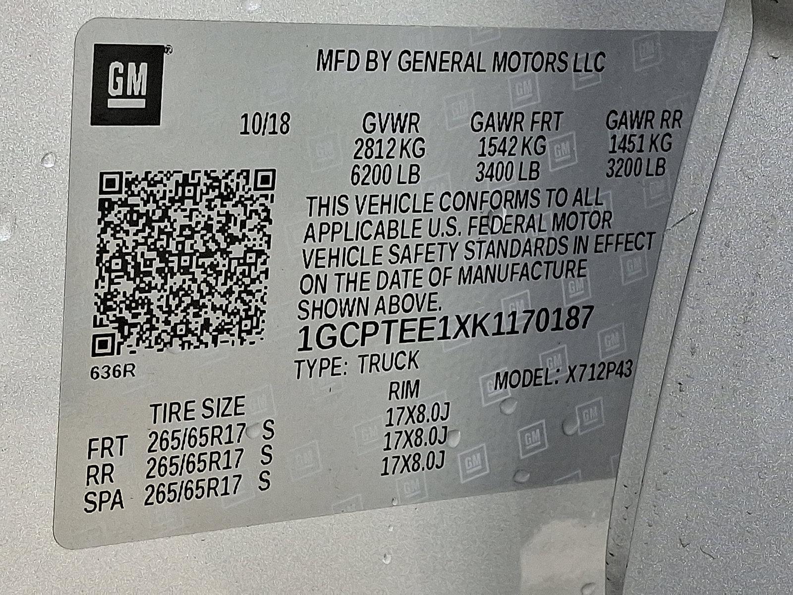 2019 Chevrolet Colorado Vehicle Photo in BETHLEHEM, PA 18017-9401
