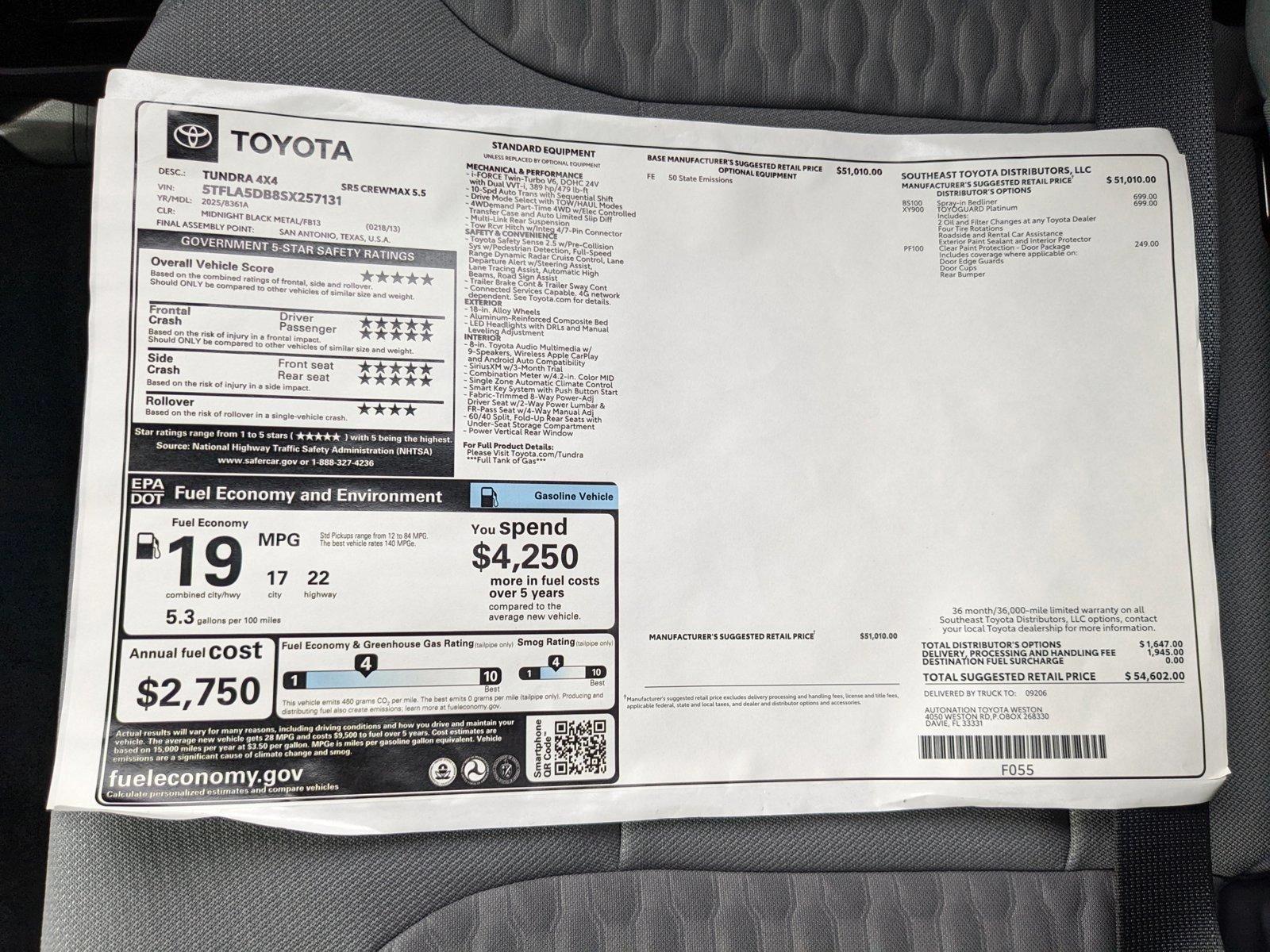 2025 Toyota Tundra 4WD Vehicle Photo in Davie, FL 33331