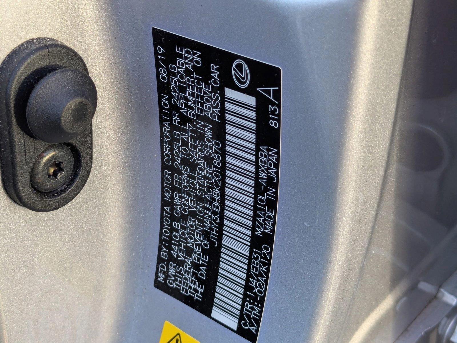 2019 Lexus UX 200 Vehicle Photo in Tampa, FL 33614