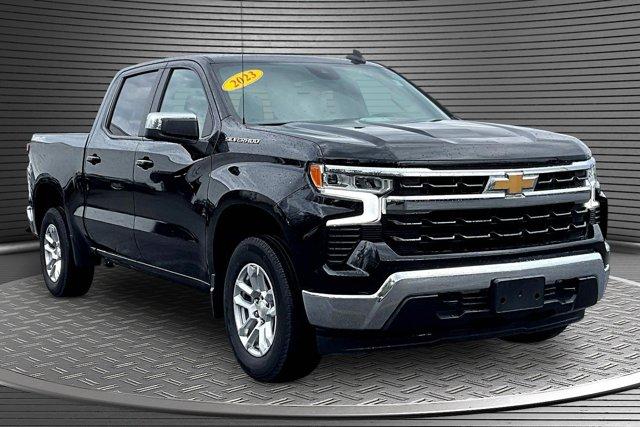Black 2023 Chevrolet Silverado 1500 LT Crew Cab 4WD Pickup Truck Four-Wheel Drive 8-Speed Automatic