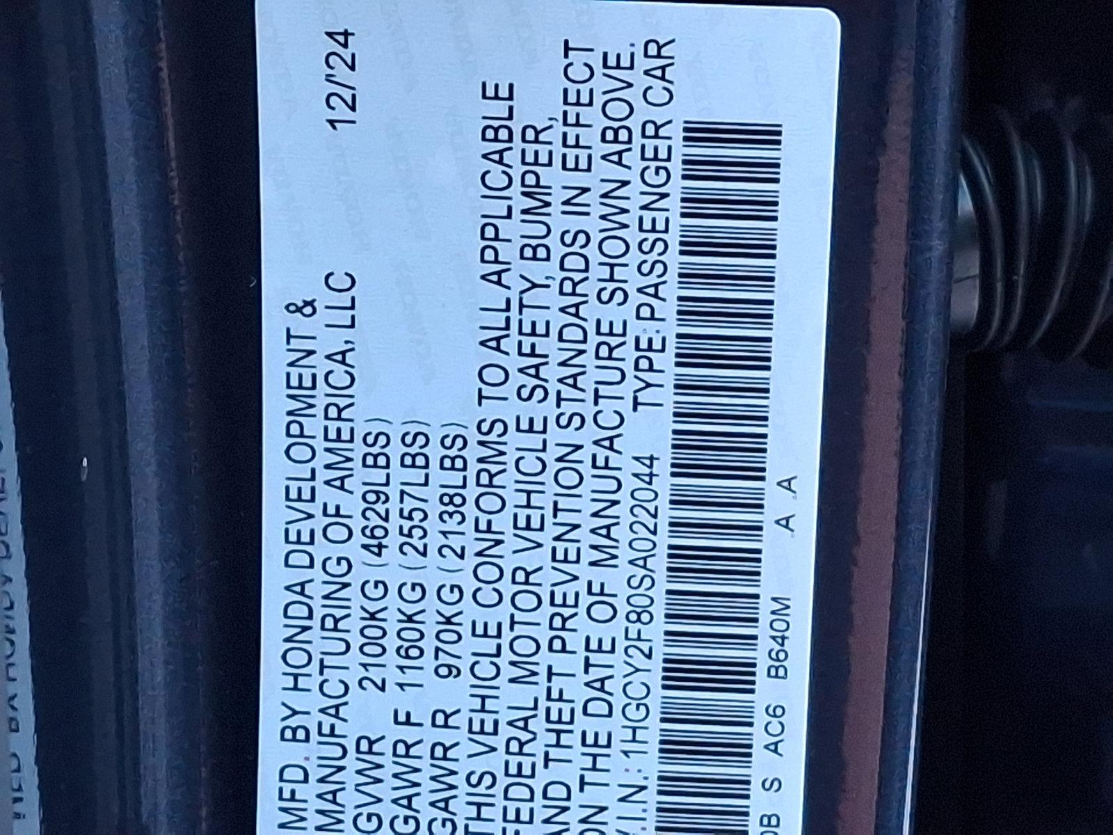 2025 Honda Accord Hybrid Vehicle Photo in Harrisburg, PA 17111