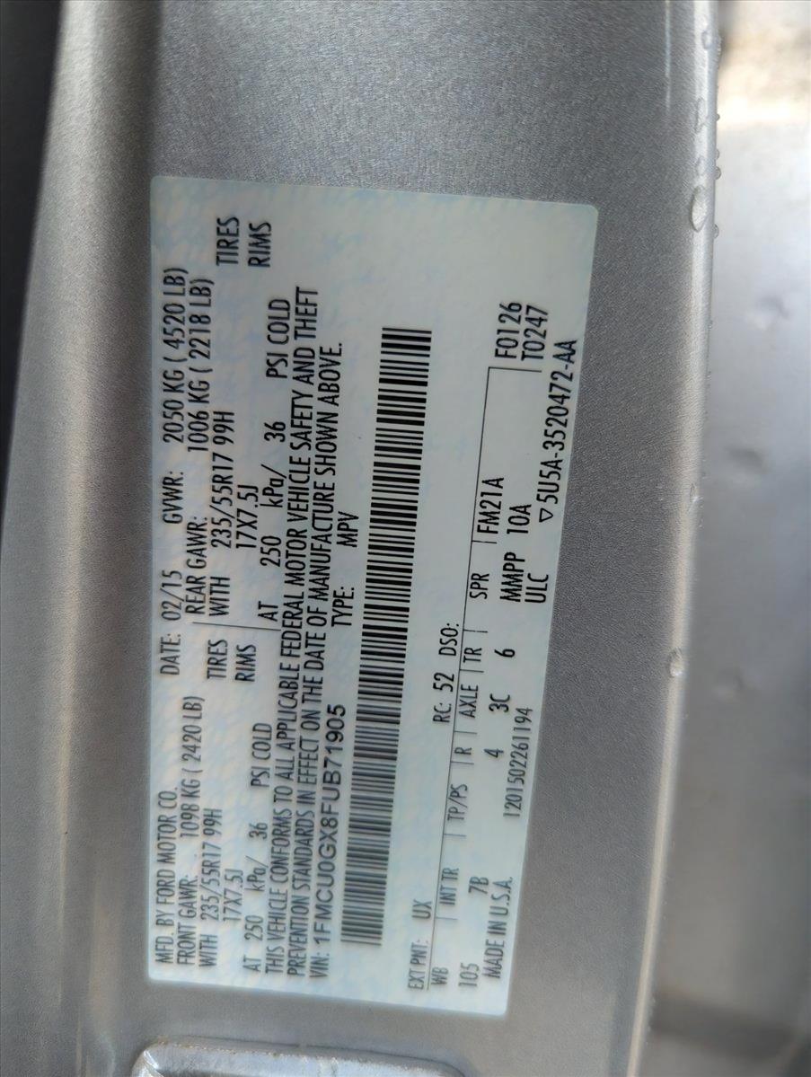 2015 Ford Escape Vehicle Photo in CORPUS CHRISTI, TX 78412-4902