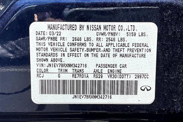 2022 INFINITI Q50 Vehicle Photo in San Antonio, TX 78230