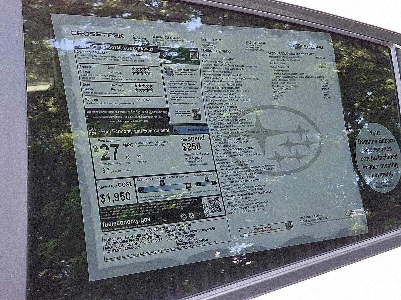 2025 Subaru Crosstrek Vehicle Photo in Harrisburg, PA 17111