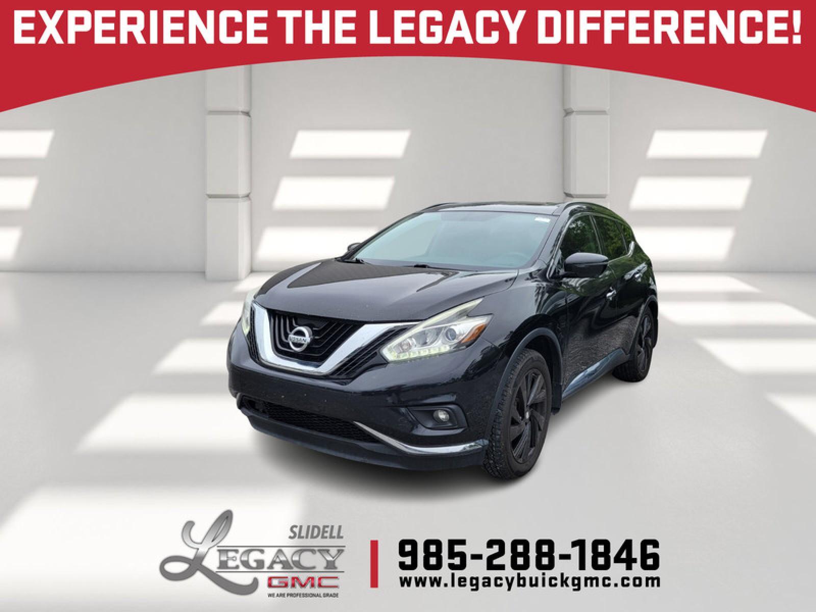 Gray (Magnetic Black Metallic) 2017 Nissan Murano Platinum AWD SUV / Crossover All-Wheel Drive