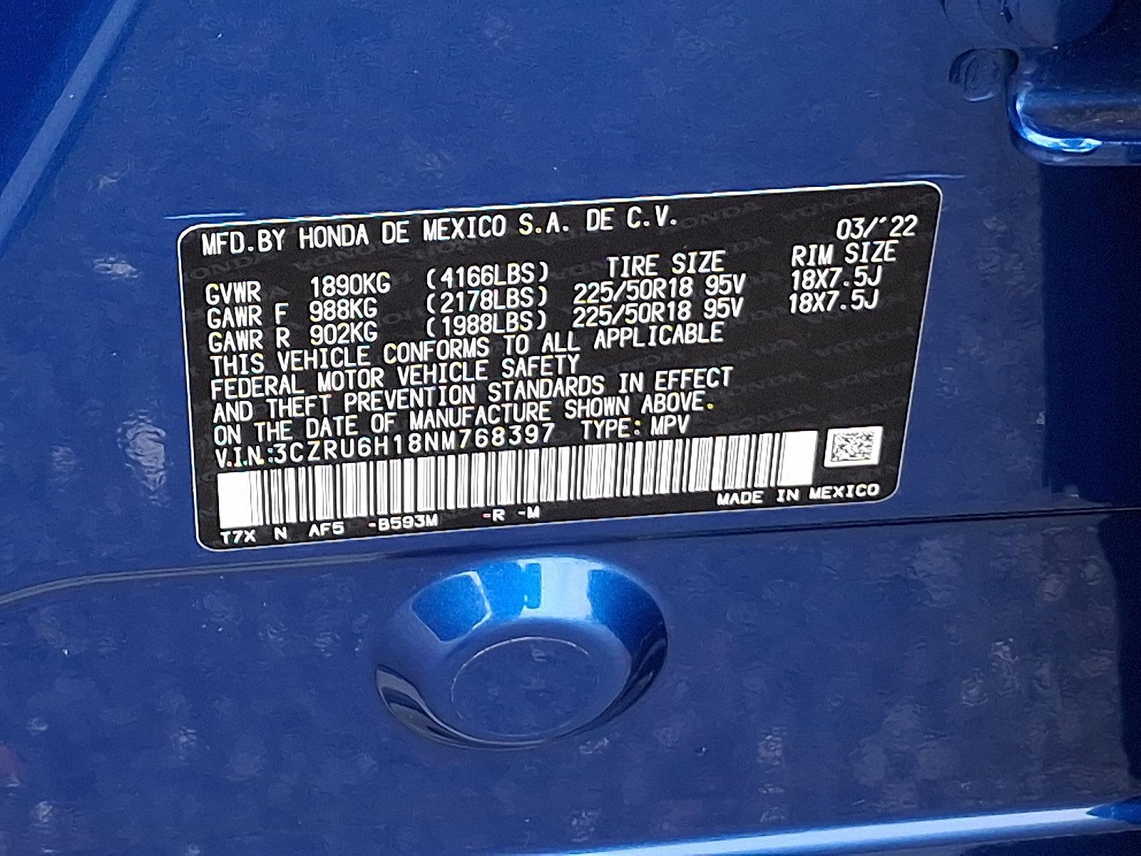 2022 Honda HR-V Vehicle Photo in Trevose, PA 19053