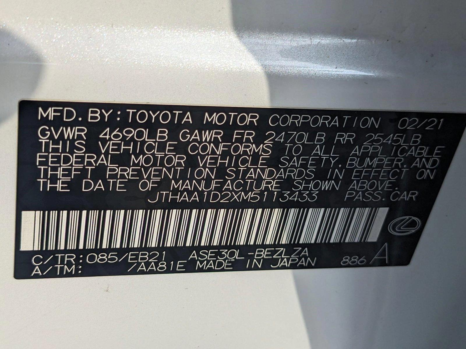 2021 Lexus IS Vehicle Photo in MIAMI, FL 33172-3015