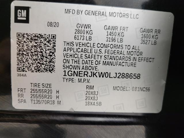 2020 Chevrolet Traverse Vehicle Photo in APPLETON, WI 54914-4656