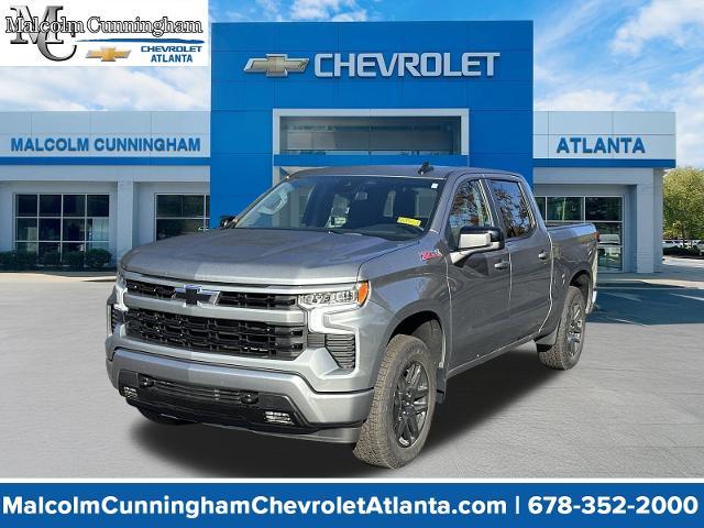 Gray 2026 Chevrolet Silverado 1500 RST Crew Cab 4WD Pickup Truck Four-Wheel Drive Automatic