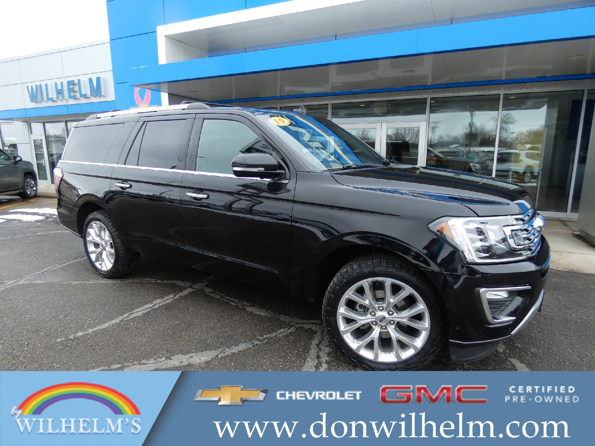 Agate Black Metallic 2019 Ford Expedition MAX Limited 4WD SUV / Crossover Four-Wheel Drive Automatic