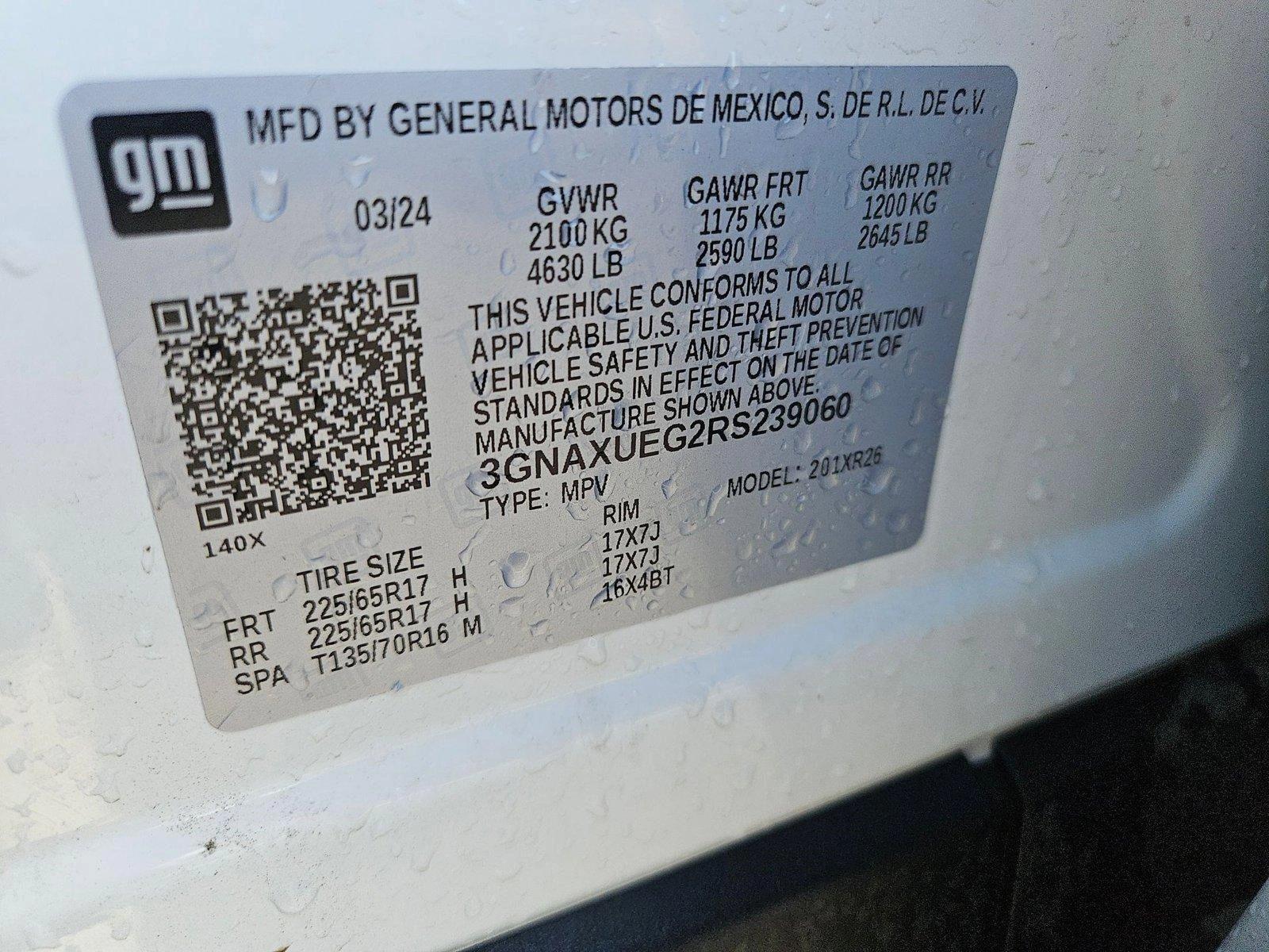 2024 Chevrolet Equinox Vehicle Photo in CORPUS CHRISTI, TX 78416-1100