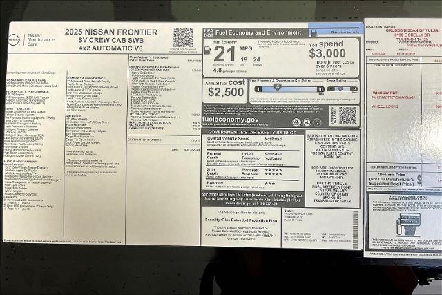 2025 Nissan Frontier Vehicle Photo in Tulsa, OK 74129
