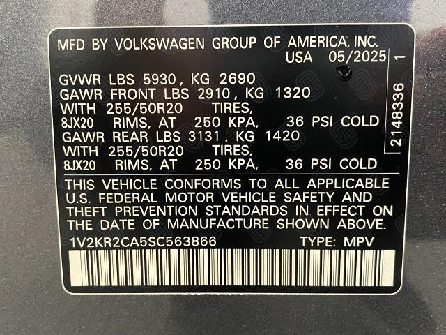 2025 Volkswagen Atlas Vehicle Photo in Appleton, WI 54913