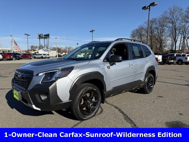 Used 2023 Subaru Forester Wilderness with VIN JF2SKAMC7PH527897 for sale in Chicopee, MA