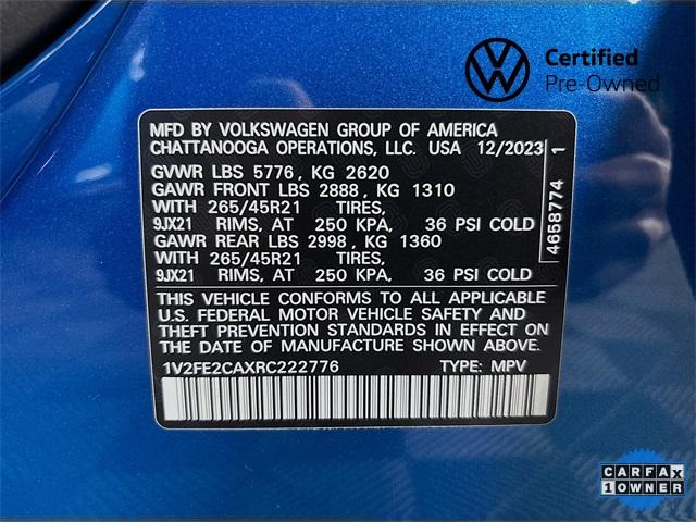 2024 Volkswagen Atlas Cross Sport Vehicle Photo in Puyallup, WA 98371