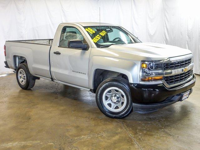 Used 2018 Chevrolet Silverado 1500 Work Truck 1WT with VIN 1GCNCNEH9JZ360308 for sale in Bolingbrook, IL