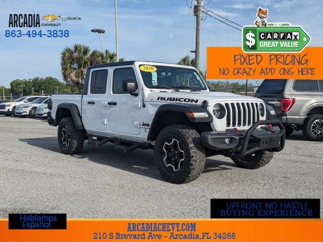 Used 2020 Jeep Gladiator Rubicon with VIN 1C6JJTBG3LL138719 for sale in Arcadia, FL