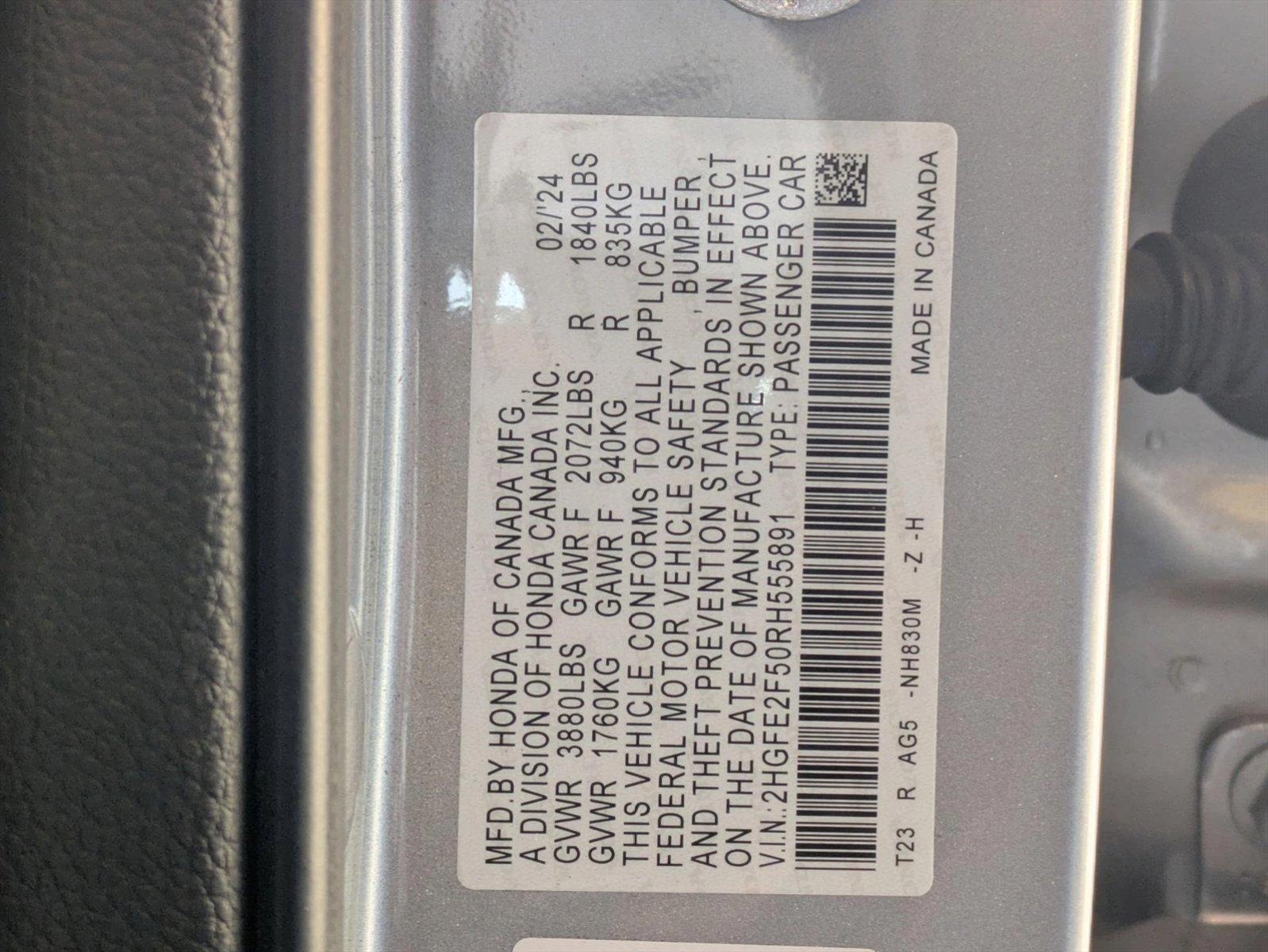 2024 Honda Civic Sedan Vehicle Photo in Valencia, CA 91355-1794