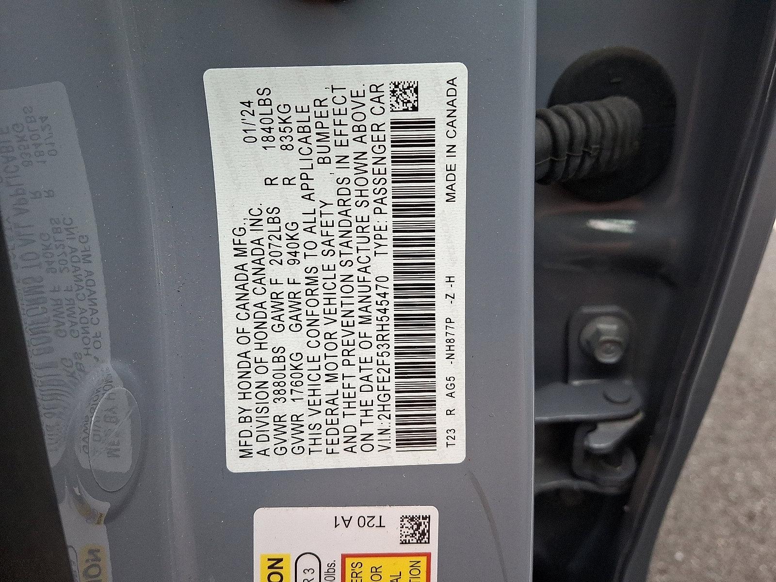 2024 Honda Civic Sedan Vehicle Photo in Harrisburg, PA 17111