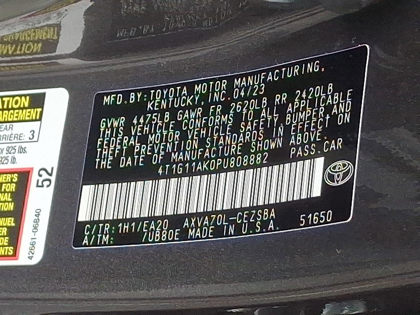 2023 Toyota Camry Vehicle Photo in Harrisburg, PA 17111