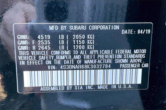 2019 Subaru Legacy Vehicle Photo in INDEPENDENCE, MO 64055-1314