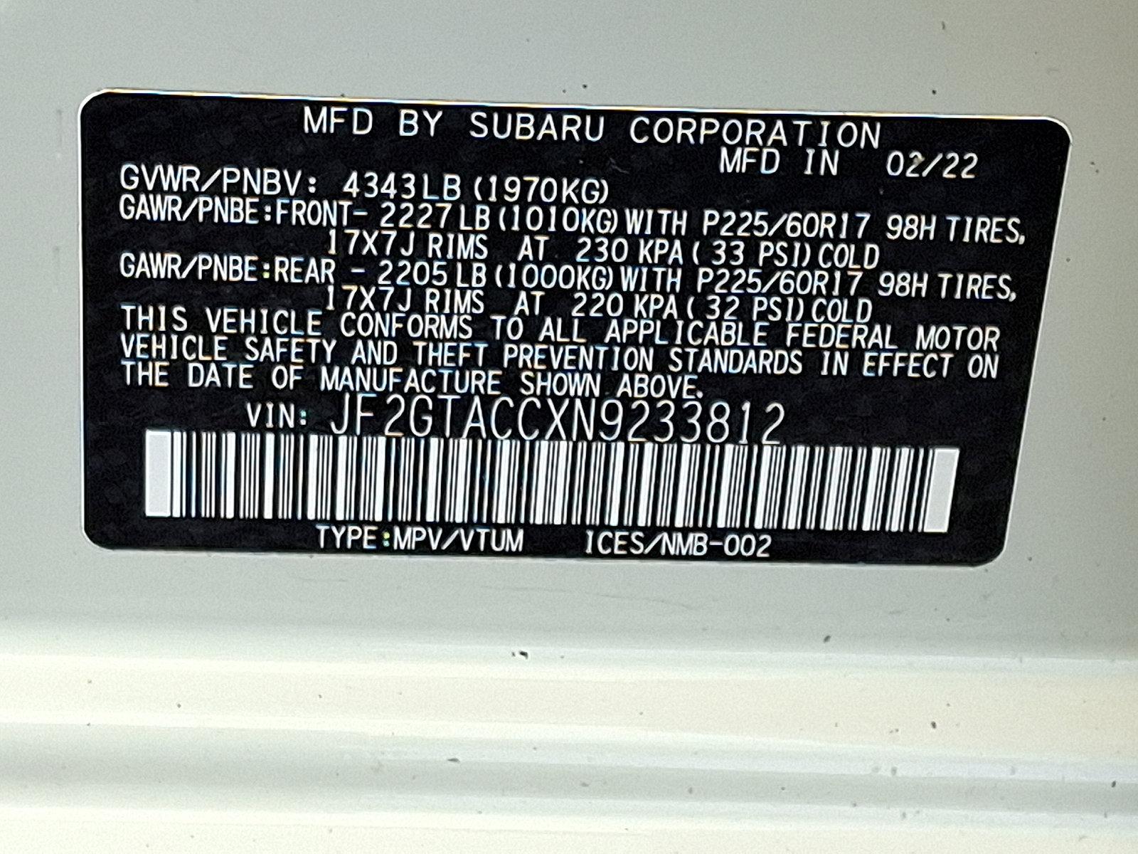 2022 Subaru Crosstrek Vehicle Photo in Easton, PA 18045