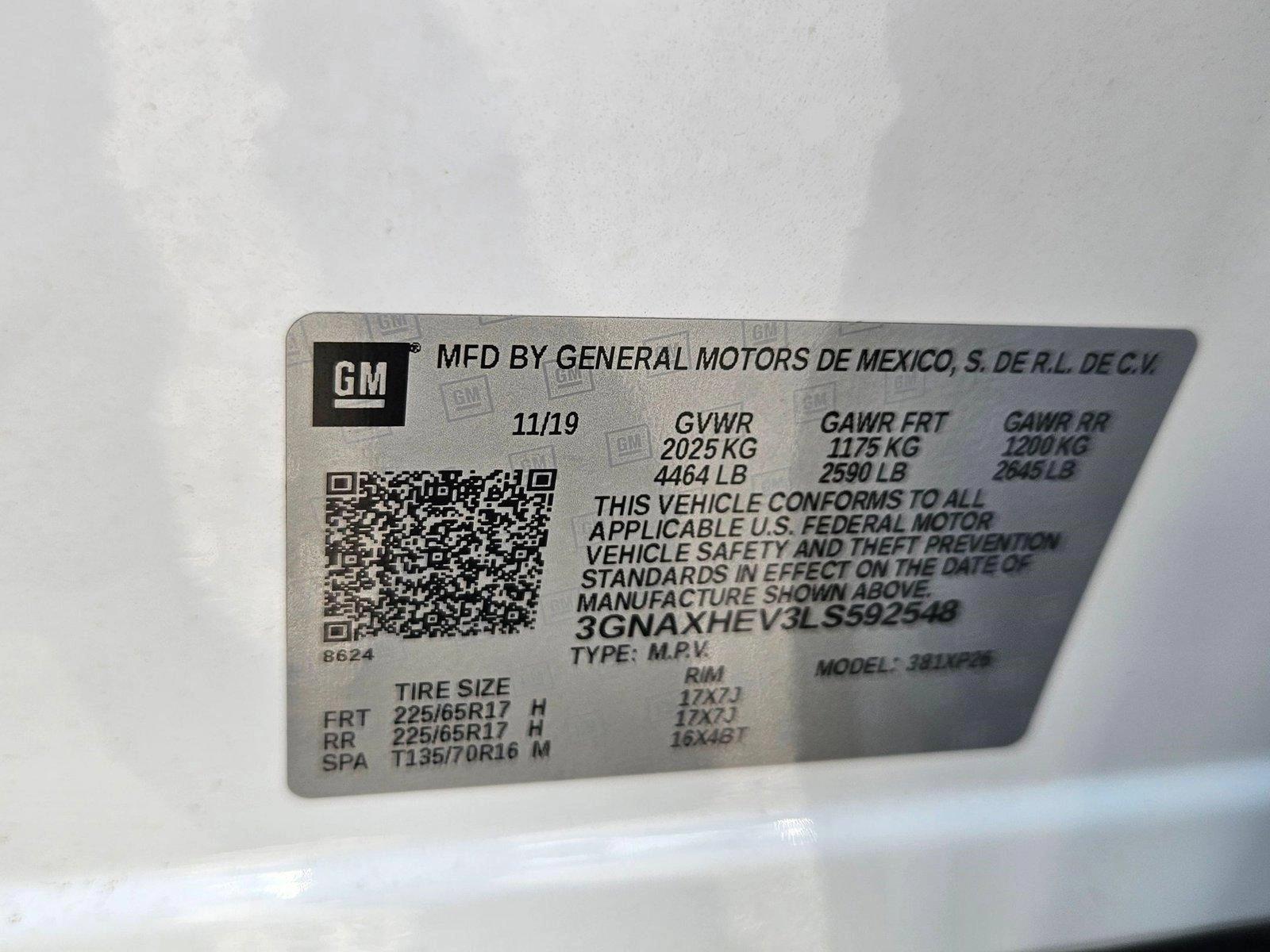 2020 Chevrolet Equinox Vehicle Photo in Clearwater, FL 33764