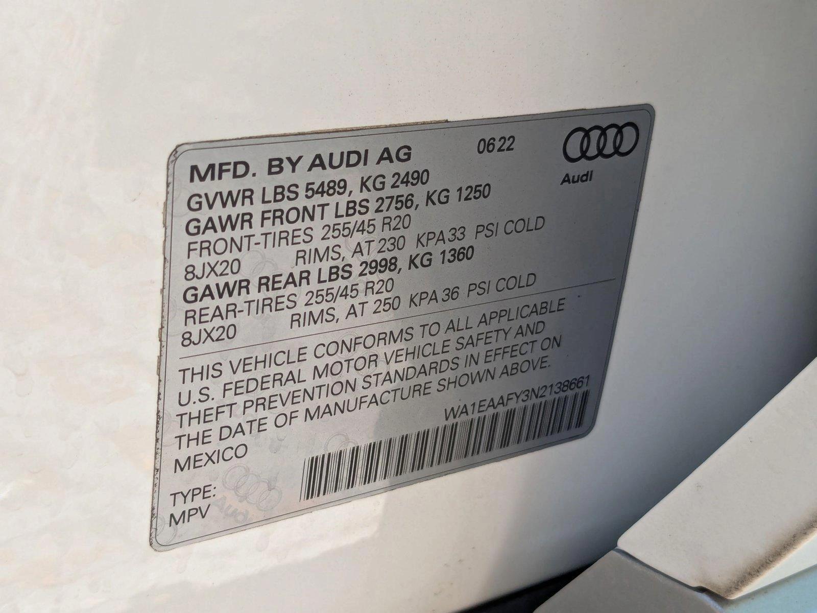 2022 Audi Q5 Vehicle Photo in Tampa, FL 33614