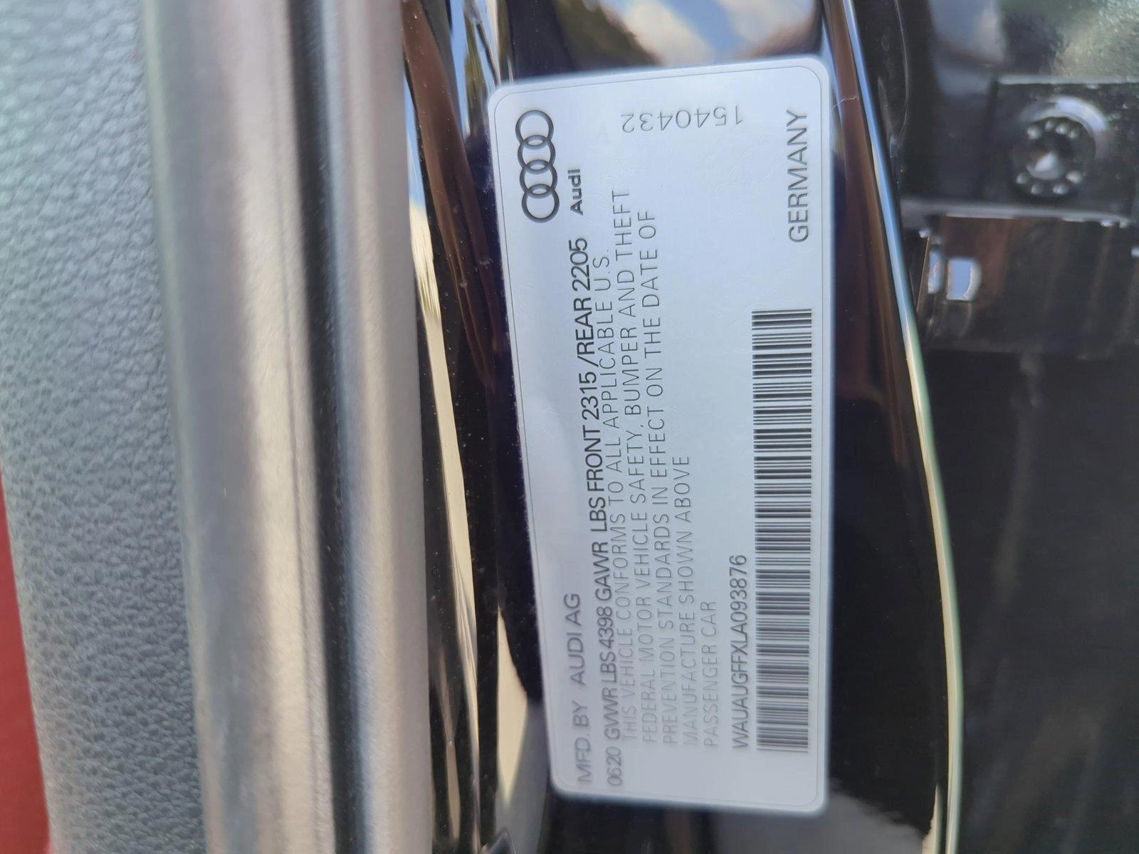 2020 Audi A3 Sedan Vehicle Photo in Margate, FL 33063