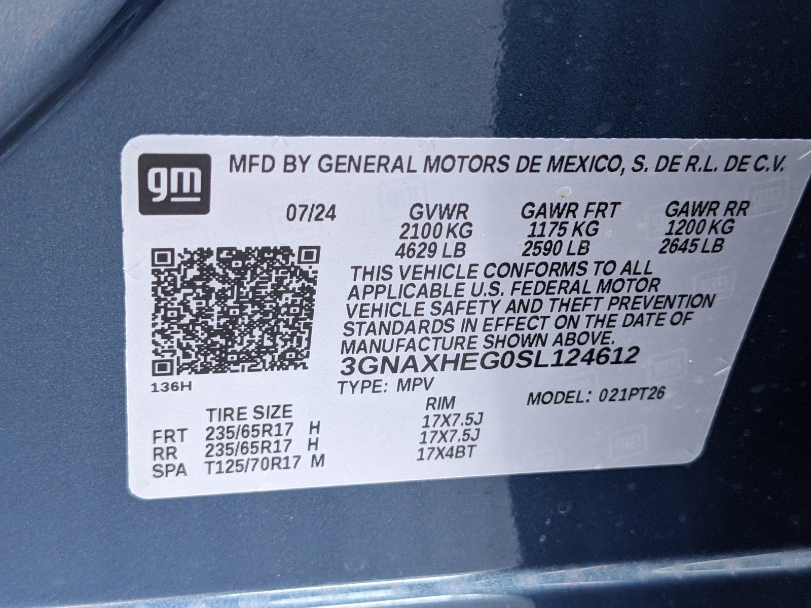 2025 Chevrolet Equinox Vehicle Photo in GREENACRES, FL 33463-3207