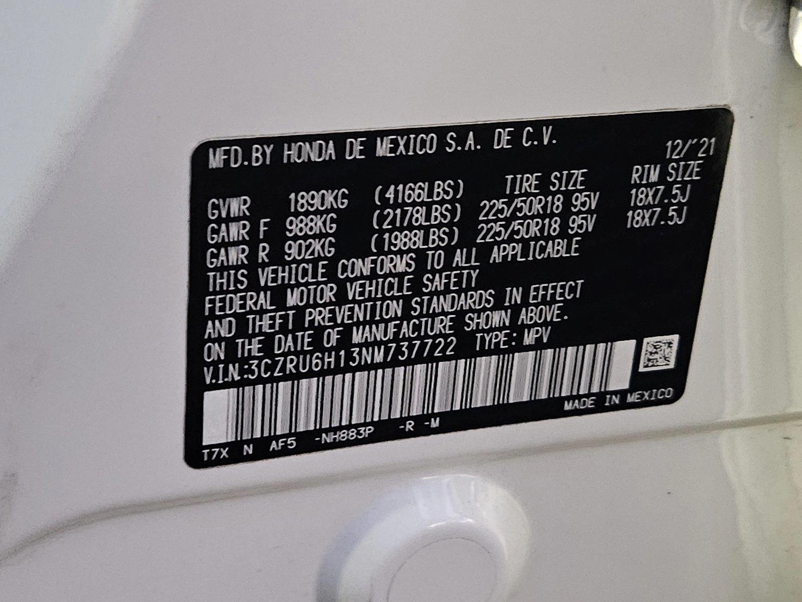 2022 Honda HR-V Vehicle Photo in Clearwater, FL 33764