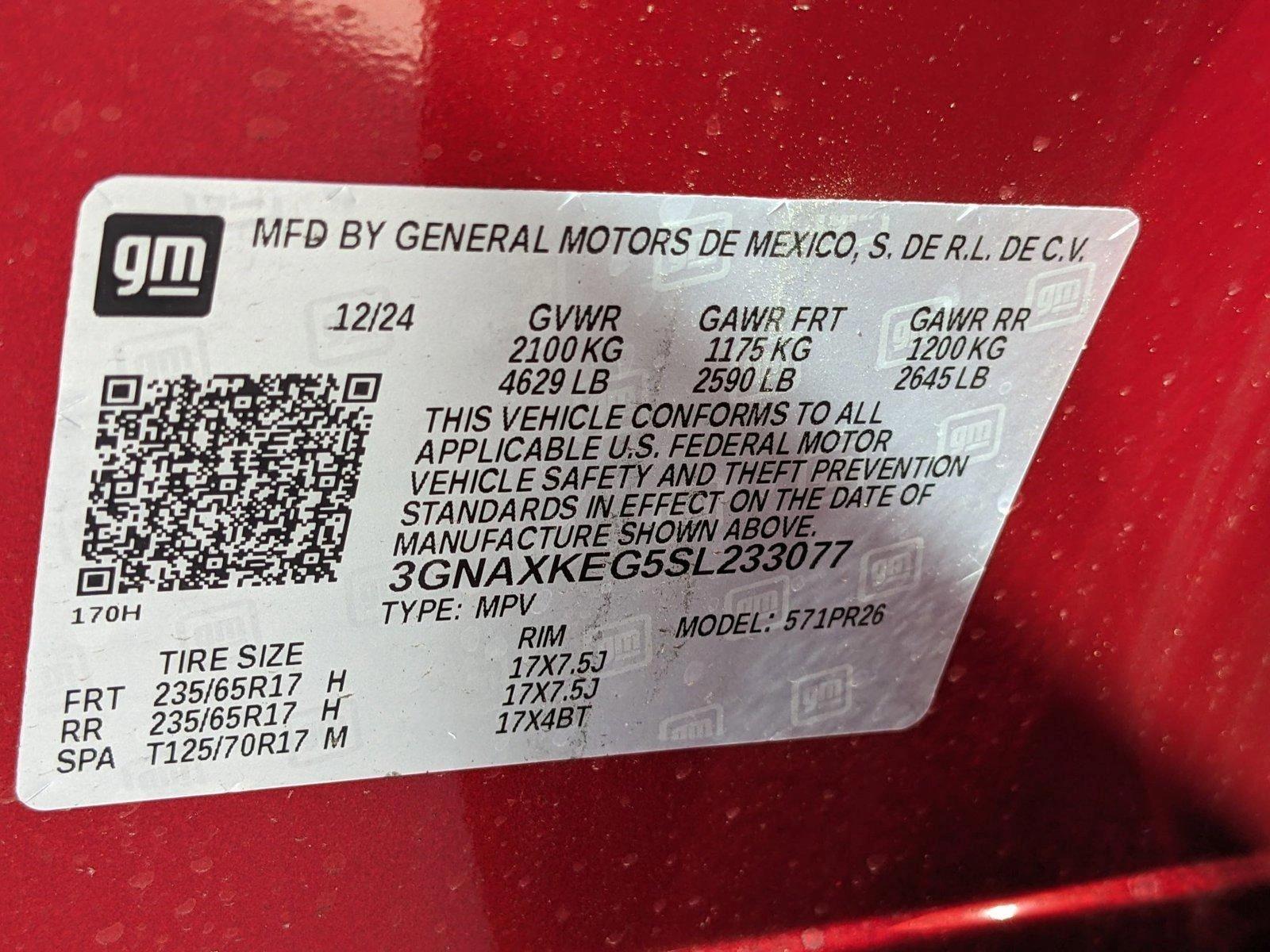 2025 Chevrolet Equinox Vehicle Photo in MIAMI, FL 33172-3015