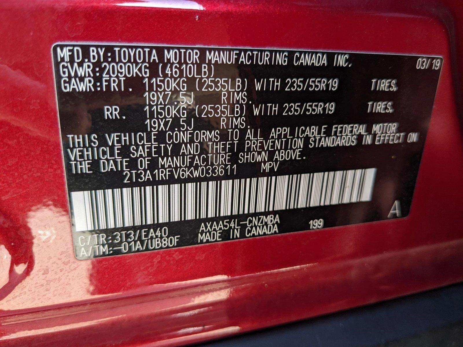 2019 Toyota RAV4 Vehicle Photo in Davie, FL 33331