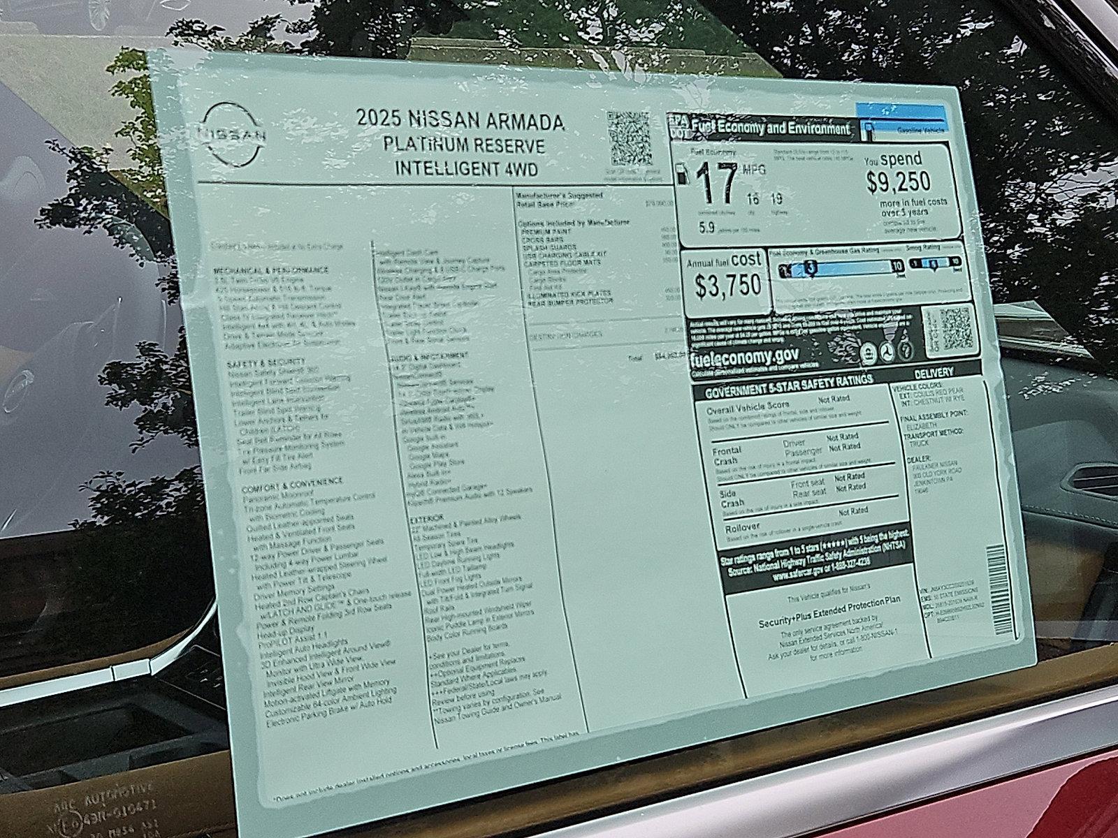 2025 Nissan Armada Vehicle Photo in Jenkintown, PA 19046
