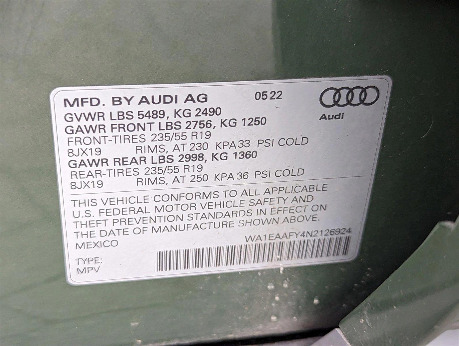 2022 Audi Q5 Vehicle Photo in Spokane Valley, WA 99212