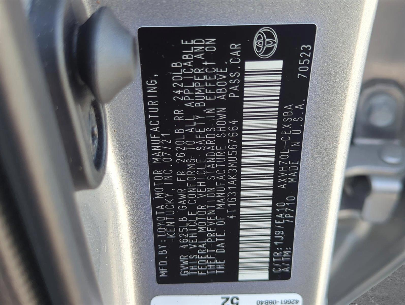 2021 Toyota Camry Vehicle Photo in Ft. Myers, FL 33907