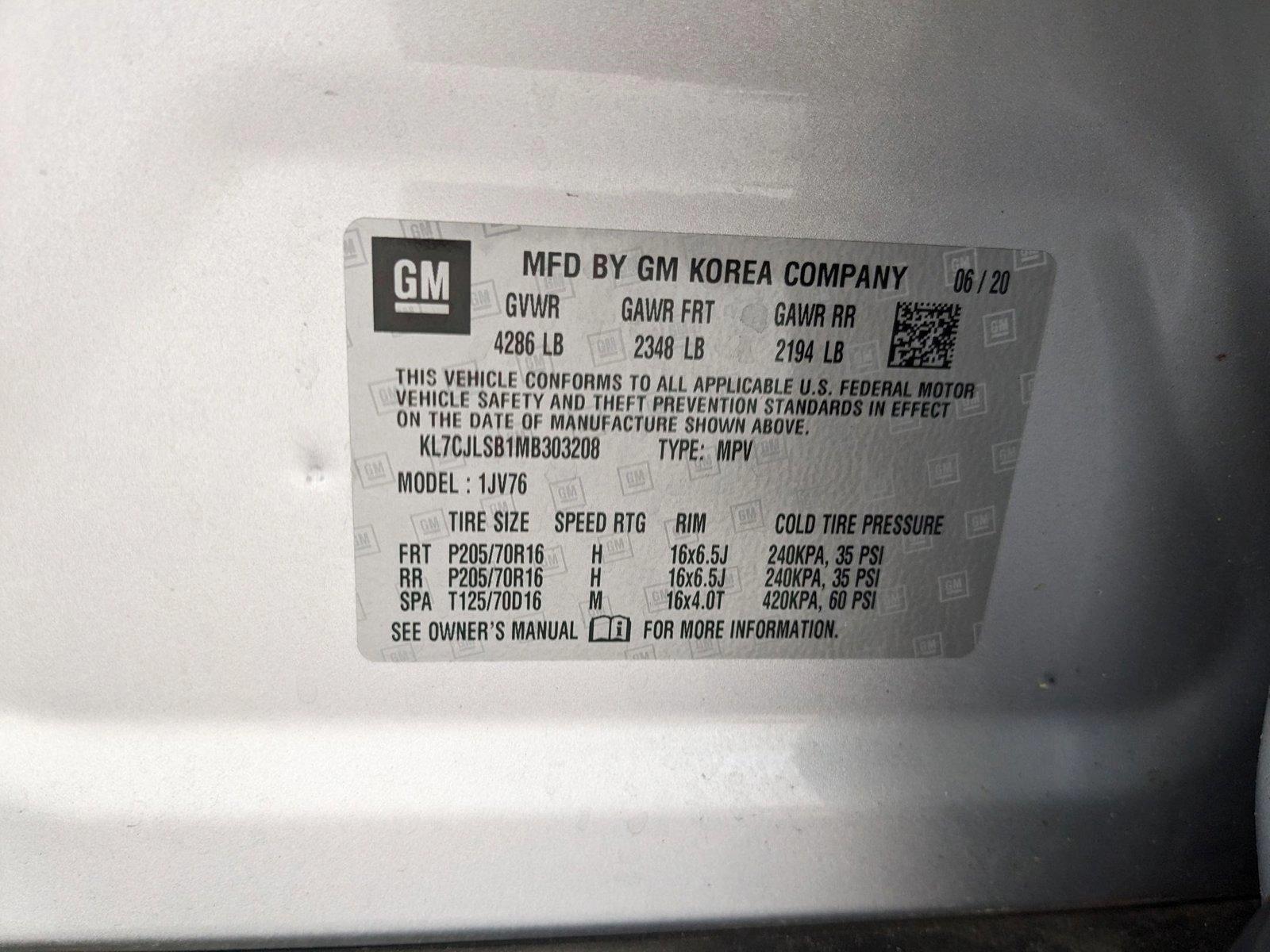 2021 Chevrolet Trax Vehicle Photo in ORLANDO, FL 32812-3021