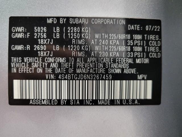 2022 Subaru Outback Vehicle Photo in Oshkosh, WI 54904