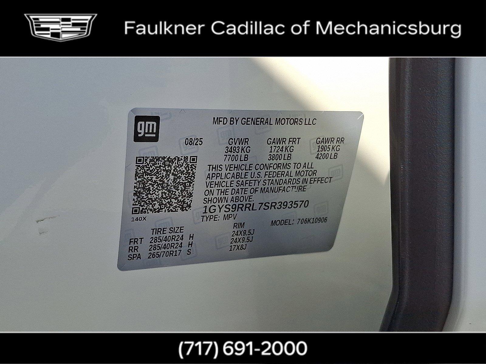 2025 Cadillac Escalade ESV Vehicle Photo in MECHANICSBURG, PA 17050-1707