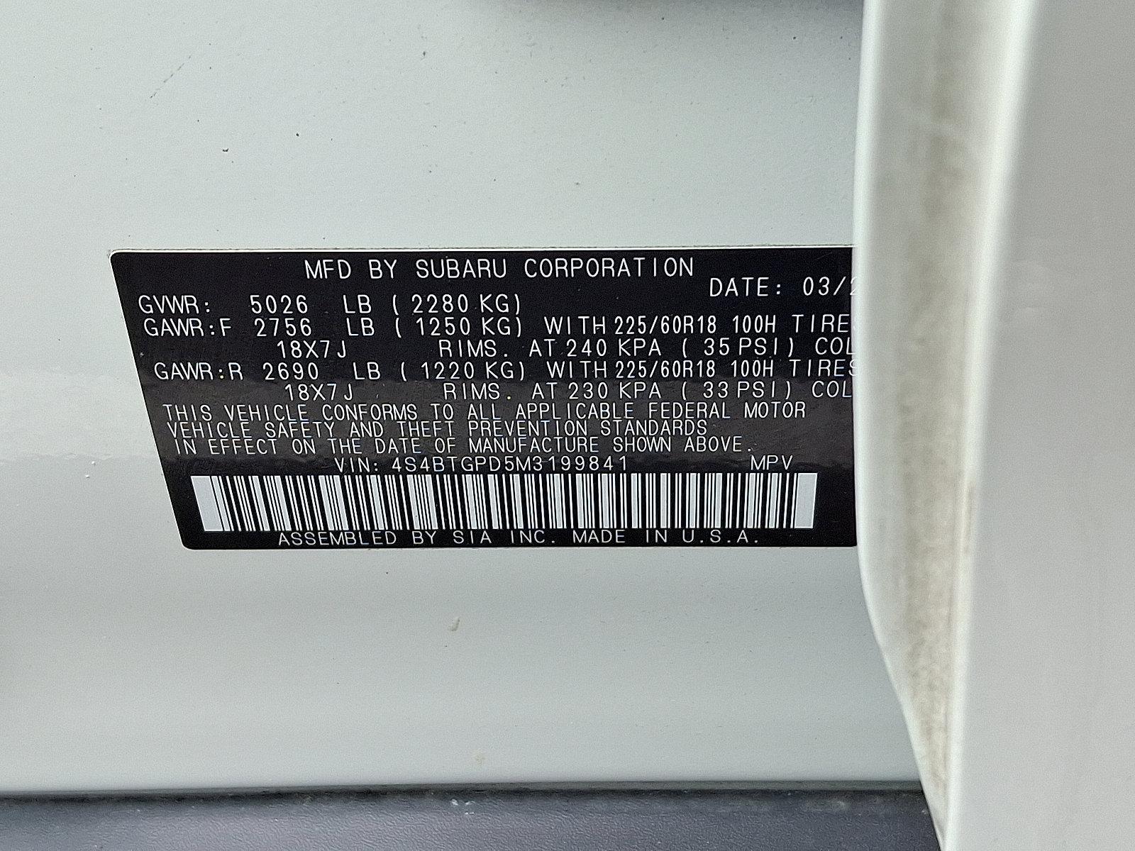2021 Subaru Outback Vehicle Photo in Harrisburg, PA 17111