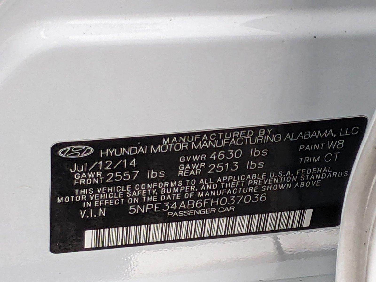 2015 Hyundai SONATA Vehicle Photo in Cockeysville, MD 21030
