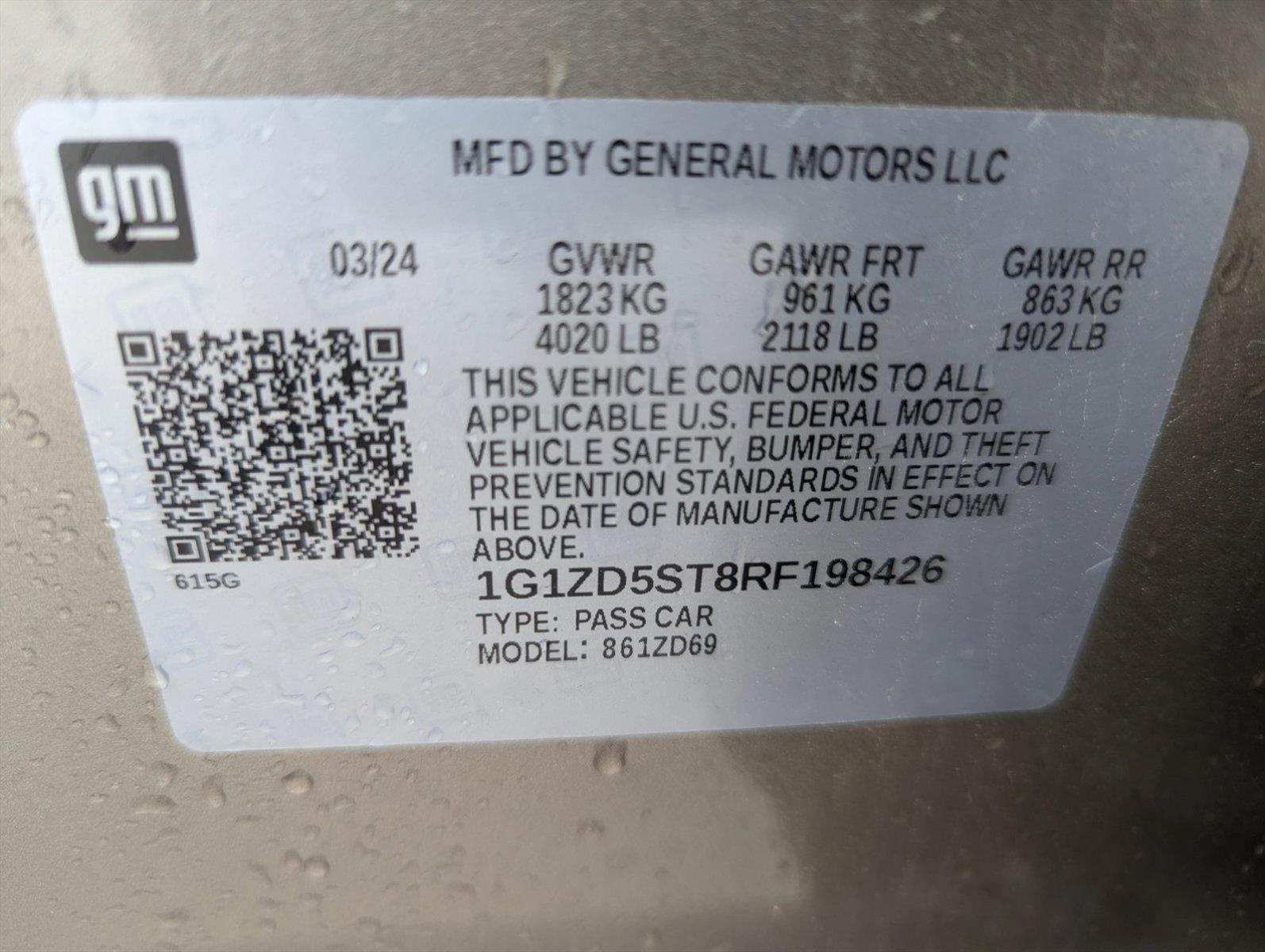 2024 Chevrolet Malibu Vehicle Photo in CORPUS CHRISTI, TX 78412-4902