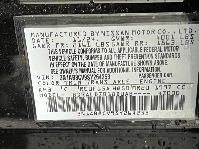 2025 Nissan Sentra Vehicle Photo in Tulsa, OK 74129